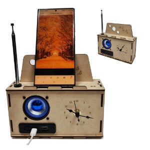 (KS-108)DIY 블루투스 스피커(라디오) &amp;시계 만들기(고급형)